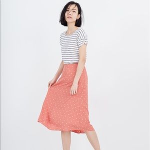 Madewell Atrium Midi Skirt Polka Dot Sweet Dahl 8